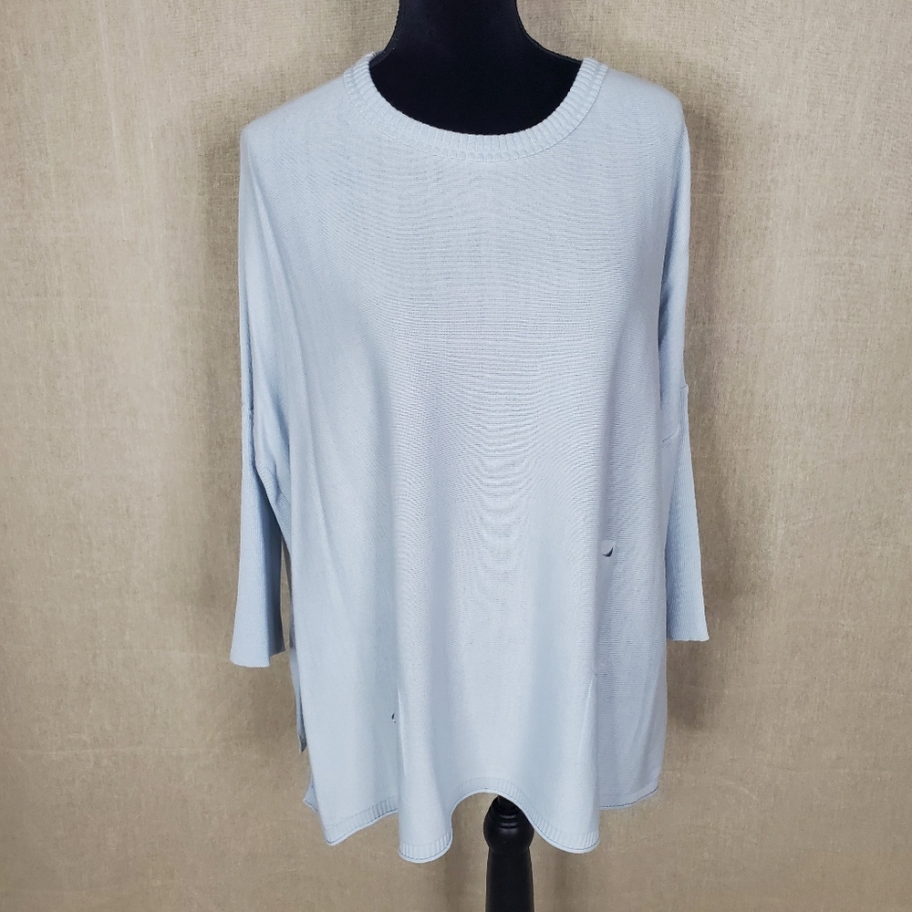 Mersea Aqua Catalina Tunic Sweater Size Large